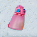 308ml Food Grade Plastic Child Cute Sippy Water Bottle(Pink)