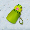 308ml Food Grade Plastic Child Cute Sippy Water Bottle(Green)