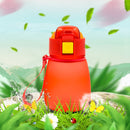 308ml Food Grade Plastic Child Cute Sippy Water Bottle(Red)