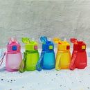 308ml Food Grade Plastic Child Cute Sippy Water Bottle(Green)