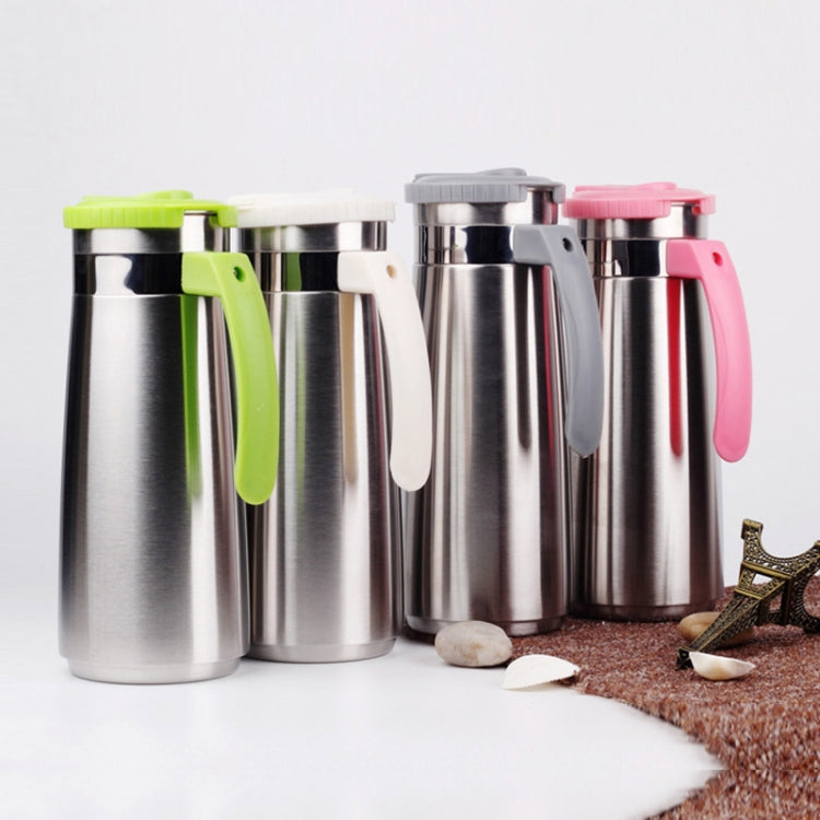 1.3 Litre Stainless Steel Water Tea Pot Kettle Jug Cold Beverage Drinks Juice Pot With Handle And Cover(White)