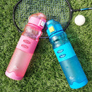 600ml Professional Frosted Plastic Water Bottle For Outdoor Sports With Lifting Yoke(Pink)
