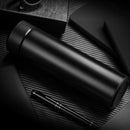450ml Double Insulated Stainless Steel Vacuum Heat Retention Water Bottle In-Car Using Business Cup(Black)
