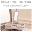 Wooden Jewelry Box Necklace Ring Storage Organizer Large Jewel Cabinet Gift Case(Purplish Red)