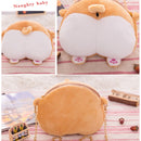 Simple Cute Corgi Buttocks Portable Crossbody Bag Coin Purse with Chain