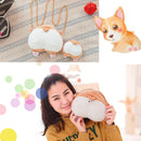 Simple Cute Corgi Buttocks Portable Little Coin Purse (Without the Chain)
