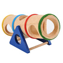 Pet Supplies Wooden Porous Design Hamster Rainbow Upturned barrel Pets Toys