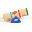 Pet Supplies Wooden Porous Design Hamster Rainbow Upturned barrel Pets Toys