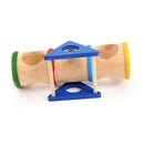 Pet Supplies Wooden Porous Design Hamster Rainbow Upturned barrel Pets Toys