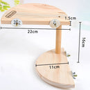Pet Wooden Two Layers Wood Hamster Footplate Springboard Hamster Small Pets Pedal Toys