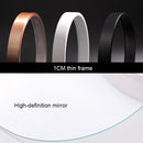 12 inch Creative Decorative Round Shape Metal Brushed Texture Living Room Wall Clock(Black+White)