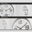 12 inch Creative Decorative Round Shape Living Room Simple Modern Quartz Wall Clock(White)