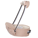 Ergonomic Baby Carrier with Hip Seat for Baby with Reflective Strip for 0-3 Years Old(Khaki)