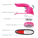 USB Charged And Battery Power Supplied Handle Rotatable Clothes Link Remover Machine