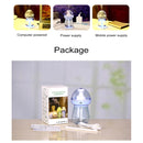 240ML Milk Feeding Bottle Shape Aromatherapy Air Purifier Humidifier with LED Light for Home / Office / Car(Pink)