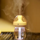 240ML Milk Feeding Bottle Shape Aromatherapy Air Purifier Humidifier with LED Light for Home / Office / Car(Pink)