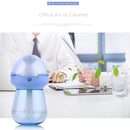 240ML Milk Feeding Bottle Shape Aromatherapy Air Purifier Humidifier with LED Light for Home / Office / Car(Pink)