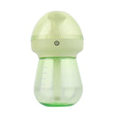 240ML Milk Feeding Bottle Shape Aromatherapy Air Purifier Humidifier with LED Light for Home / Office / Car(Green)