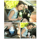 240ML Milk Feeding Bottle Shape Aromatherapy Air Purifier Humidifier with LED Light for Home / Office / Car(Green)