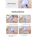 240ML Milk Feeding Bottle Shape Aromatherapy Air Purifier Humidifier with LED Light for Home / Office / Car(Green)
