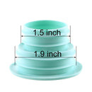 3 PCS Sewer Lengthen Odor-resistant Silicone Joint Kitchen Plumbing Sewer Drain Sealing Plug, Random Color Delivery