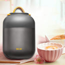 700mL Cute Practical Student Children Cooking Pot Multi-function Stainless Steel Barrel(Grey)