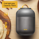 700mL Cute Practical Student Children Cooking Pot Multi-function Stainless Steel Barrel(Grey)