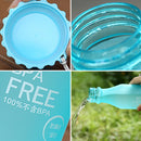 550mL Frost Leak-proof Plastic Portable Soda Bottle Sealed Simple Student Handy Beverage Bottle(Blue)