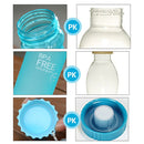 550mL Frost Leak-proof Plastic Portable Soda Bottle Sealed Simple Student Handy Beverage Bottle(Blue)