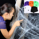 5 PCS Halloween Props Cotton Yarn Spider Webs, Random Color Delivery