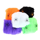 5 PCS Halloween Props Cotton Yarn Spider Webs, Random Color Delivery
