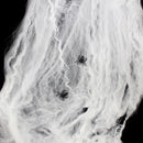 5 PCS Halloween Props Cotton Yarn Spider Webs, Random Color Delivery