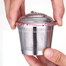 Stainless Steel Locking Spice Tea Strainer Mesh Infuser Tea Ball Filter, Middle Size: 6.5 x 6cm