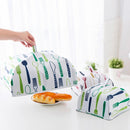 Foldable Thickened Aluminum Foil Food Heat Preservation Cover, Size: S (22 x 22 x 11.5cm)(Green)