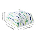 Foldable Thickened Aluminum Foil Food Heat Preservation Cover, Size: L (37 x 37 x 15cm)(Green)