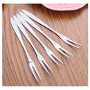 10 PCS Stainless Steel Fruit Fork Creative Environmental Small Fruit Prong