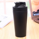 500mL(17.5oz) Healthy Sports Cup Stainless Steel Protein Powder Classic Shaker Bottle Replacement Milkshake Cup