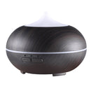 10W 150mL Wood Grain Aromatherapy Air Purifier Humidifier with LED Light for Office / Home Room(Black)
