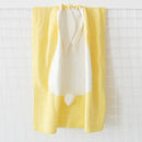 Rabbit Pattern Stereoscopic Ears Baby Knitted Blanket(Yellow)