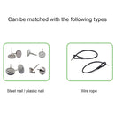 200 PCS HTG-005 Small Hammer Anti-theft Magnetic Buckle EAS Anti-theft Sound and Magnetic Button Label for Supermarket Commodities, Random Color Delivery