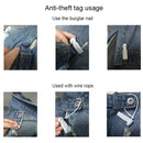 200 PCS HTG-005 Small Hammer Anti-theft Magnetic Buckle EAS Anti-theft Sound and Magnetic Button Label for Supermarket Commodities, Random Color Delivery