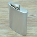 285mL (10oz) Outdoor Sports Handy Home Travel Wild Stainless Steel Portable Hip Flask(without Small Funnel)(Silver 285mL (10oz))