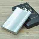 285mL (10oz) Outdoor Sports Handy Home Travel Wild Stainless Steel Portable Hip Flask(without Small Funnel)(Silver 285mL (10oz))