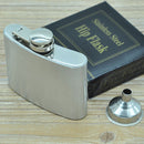 112mL (4oz) Outdoor Sports Handy Home Travel Wild Stainless Steel Portable Hip Flask(with Small Funnel)(Silver 112mL (4oz))