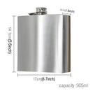 905mL(32oz) Outdoor Sports Large-capacity Wine Bottle with Holster Stainless Steel Hip Flask (with Medium Funnel)(Silver)