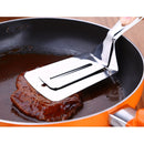 Stainless Steel Barbecue Steak Clip Tongs BBQ Roasting Shovels Leak Steak Shovel Spatula Food Clamp Bread Clips