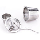 Stainless Steel Locking Spice Tea Strainer Mesh Infuser Tea Ball Filter, Small Size: 4.5 x 4cm