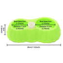Pumpkin Shape Dog Cat Food Dish + Drinking Water Double Bowls with Automatic Water Dispenser, Size: S (Green)