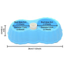 Pumpkin Shape Dog Cat Food Dish + Drinking Water Double Bowls with Automatic Water Dispenser, Size: S (Blue)