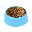 Dog Cat Light Candy Color Plastic Material Single Pets Bowls(Blue)